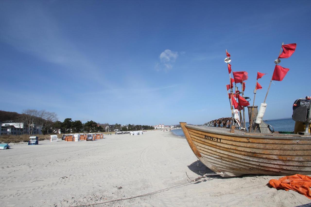 Aparthotel Ostsee Fewo 6 Balkon, Meerblick, Strand Binz Bagian luar foto